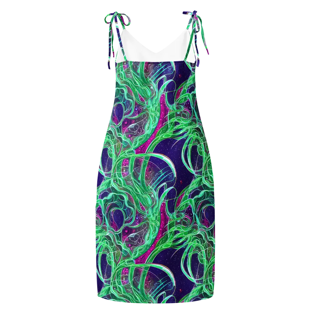 Emerald Starflow on Slip Dress — Back
