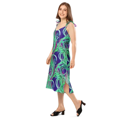 Emerald Starflow on a Slip Dress
