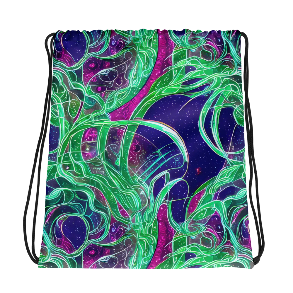 Emerald Starflow on Drawstring Bag — Photo