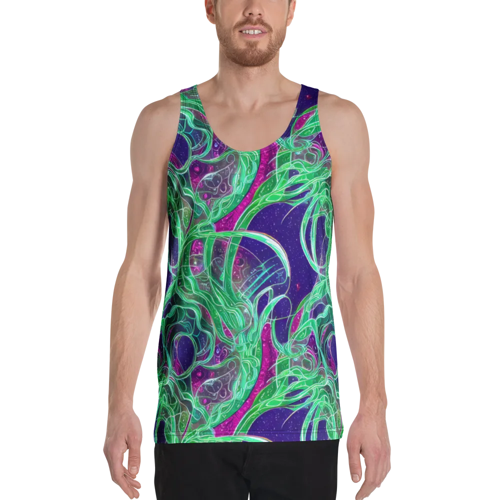 Emerald Starflow on Men's Tank Top — Front