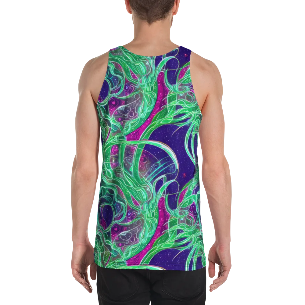 Emerald Starflow on Men's Tank Top — Back