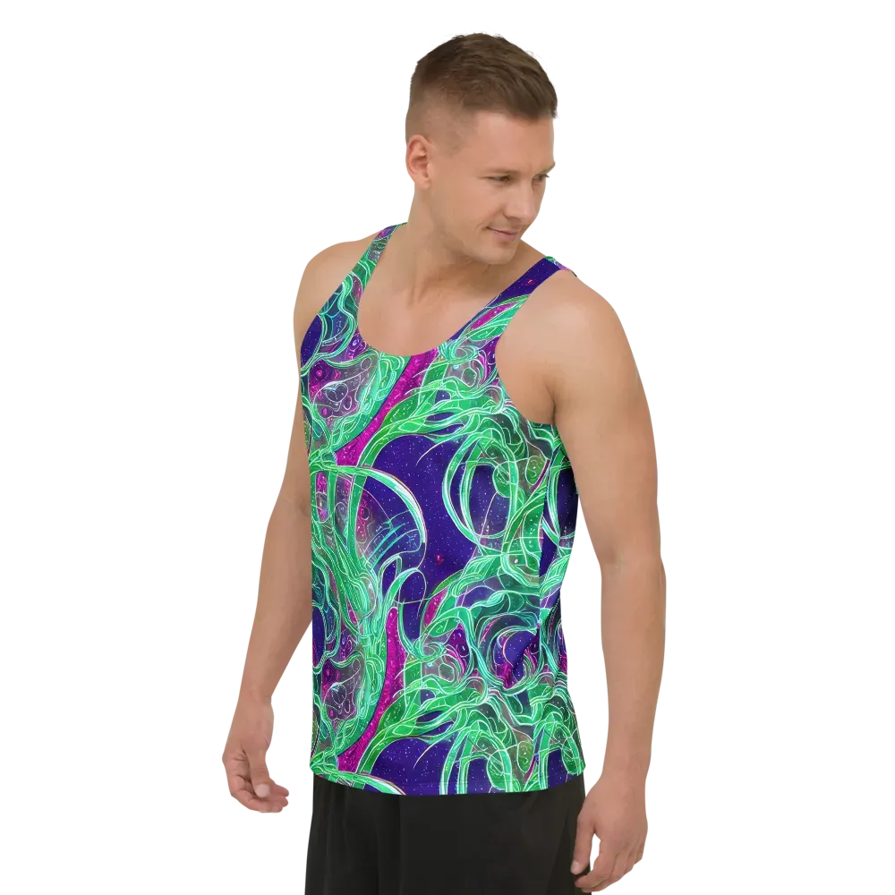 Emerald Starflow on Men's Tank Top — Left Front