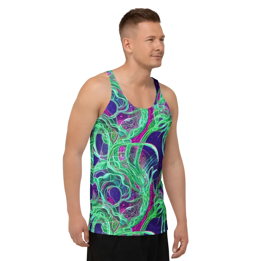 Emerald Starflow on Men's Tank Top — Right Front