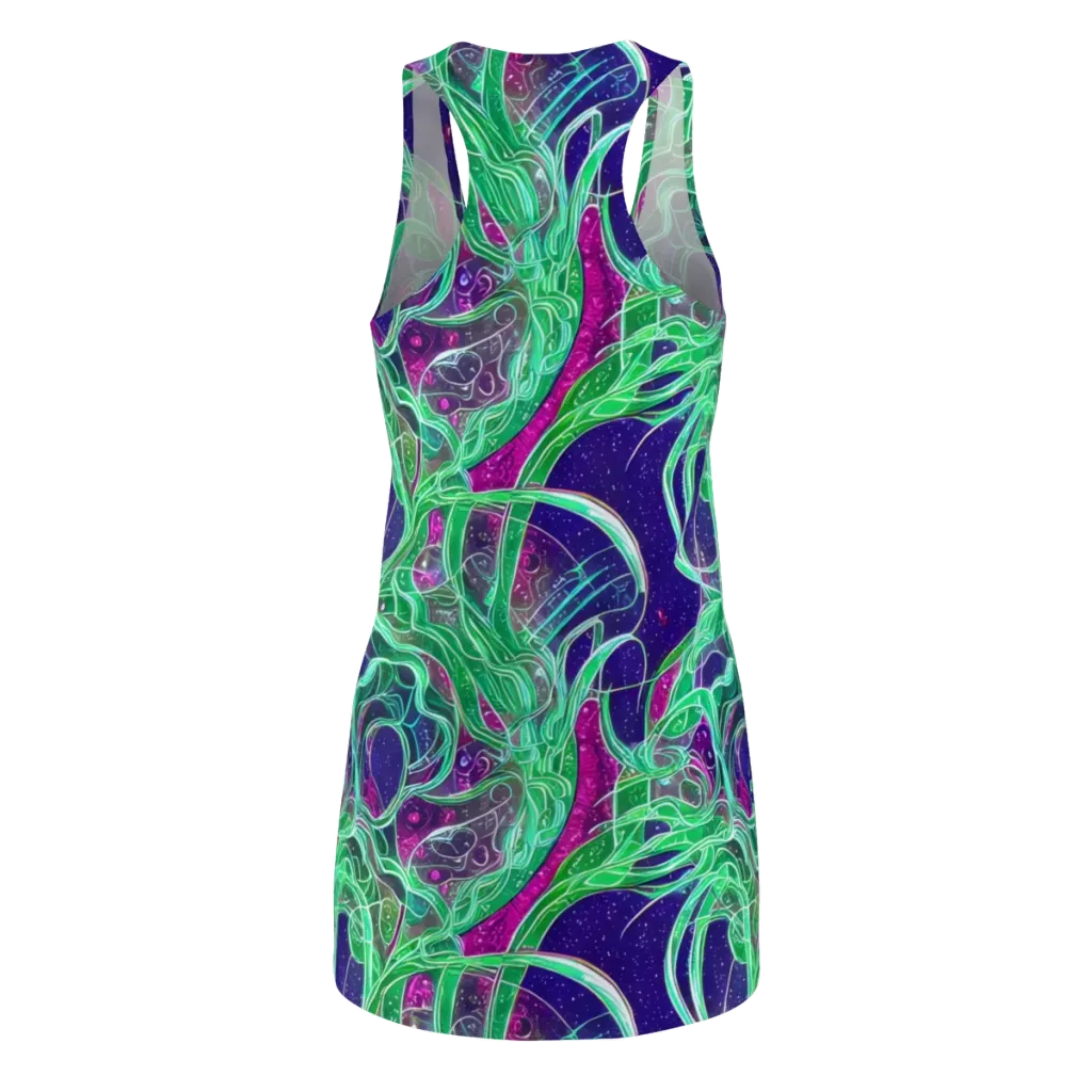 Emerald Starflow on Racerback Dress — Back