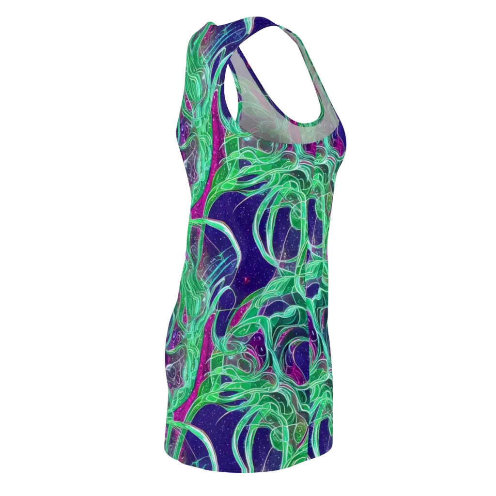 Emerald Starflow on Racerback Dress — Back Side