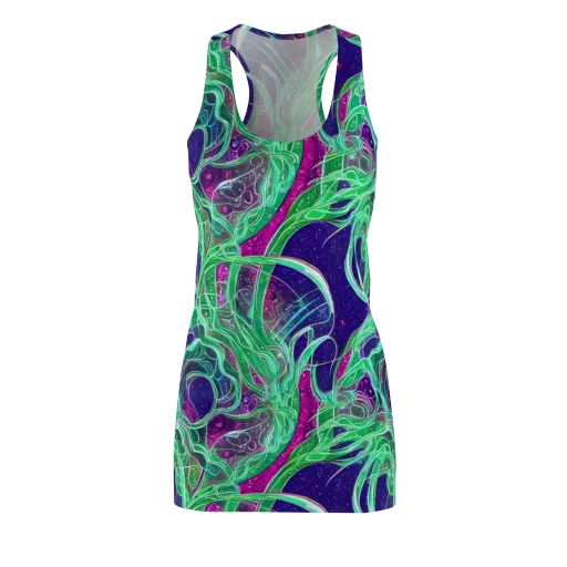 Emerald Starflow on a Racerback Dress