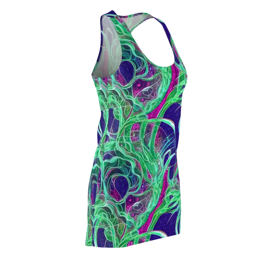 Emerald Starflow on Racerback Dress — Front Side