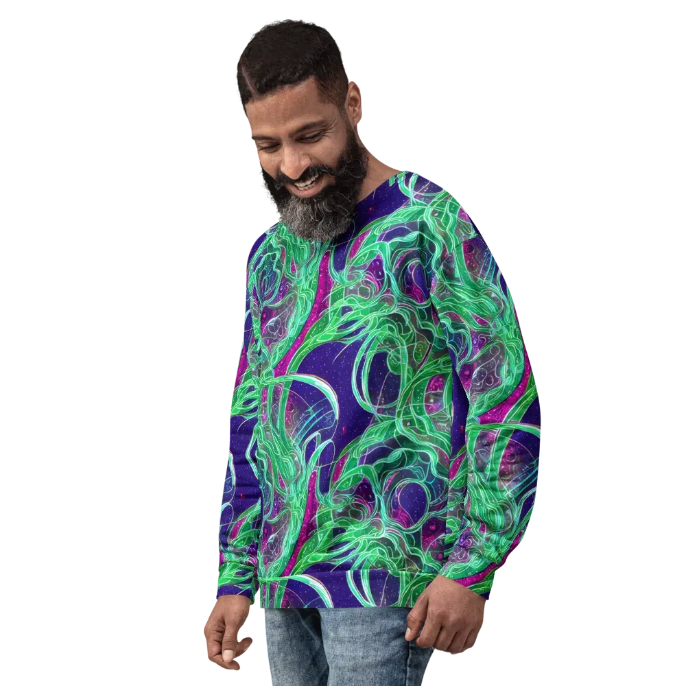 Emerald Starflow on Sweatshirt — Left Front