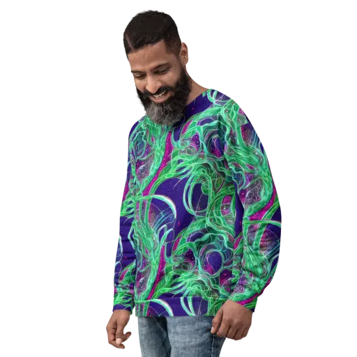 Emerald Starflow on a Sweatshirt