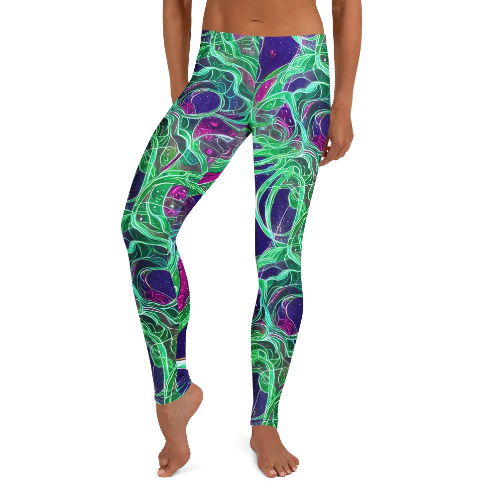 Emerald Starflow on Leggings — Front