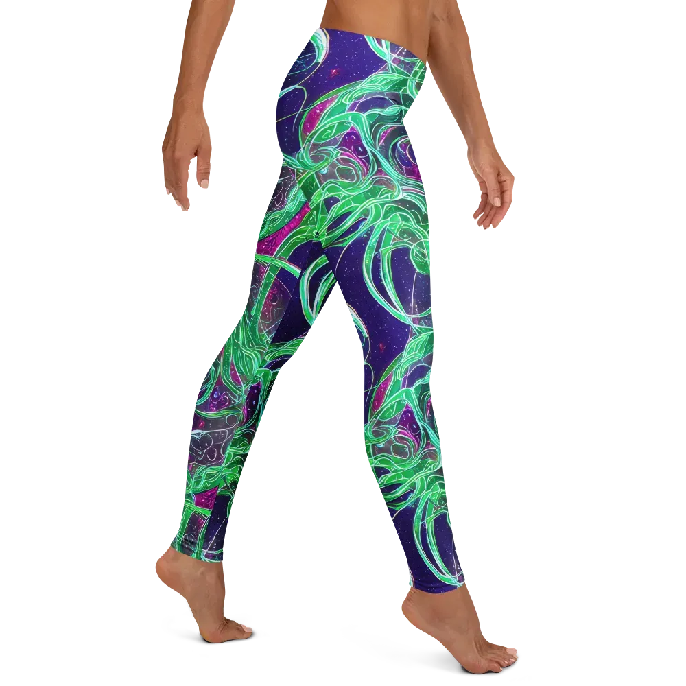 Emerald Starflow on Leggings — Right