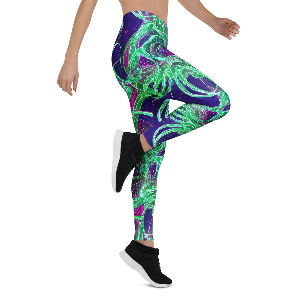 Emerald Starflow on Leggings — Right