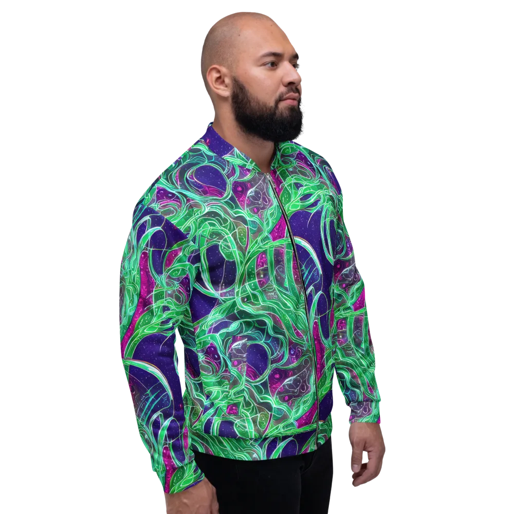 Emerald Starflow on Bomber Jacket — Right