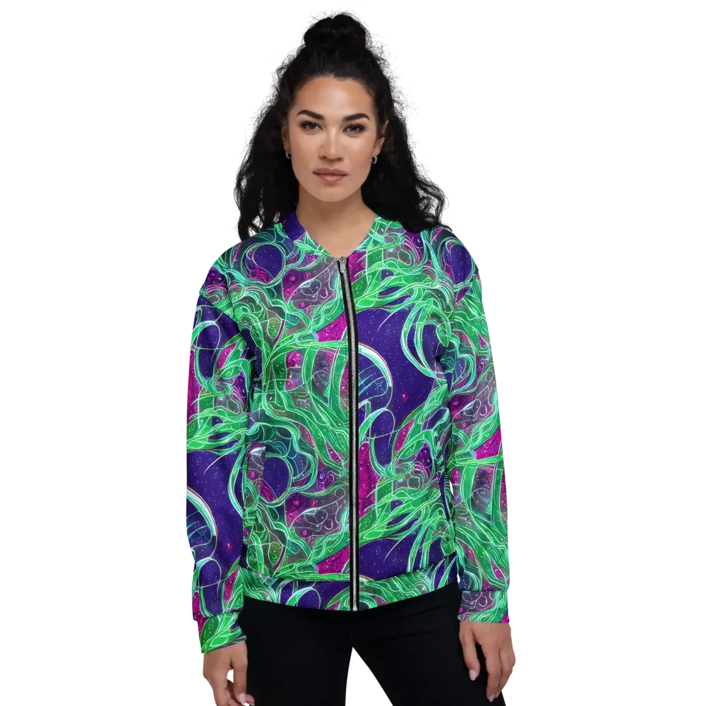Emerald Starflow on Bomber Jacket — Front