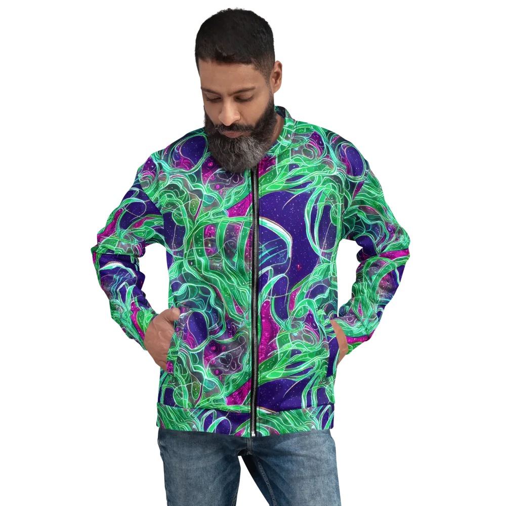 Emerald Starflow on Bomber Jacket — Front