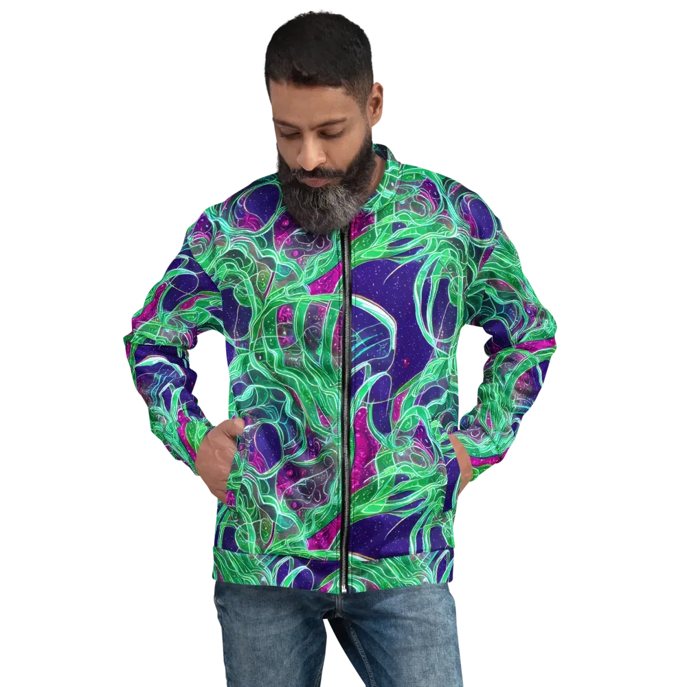 Emerald Starflow on Bomber Jacket — Front