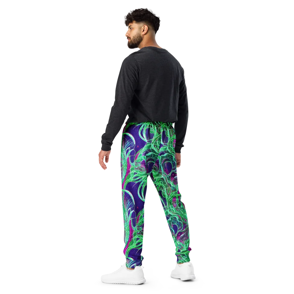 Emerald Starflow on Men's Joggers — Back