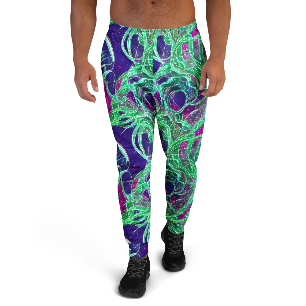 Emerald Starflow on Men's Joggers — Front