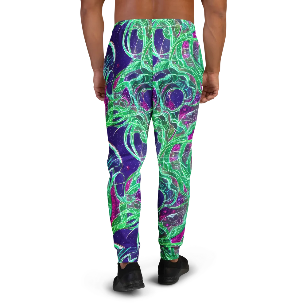 Emerald Starflow on Men's Joggers — Back