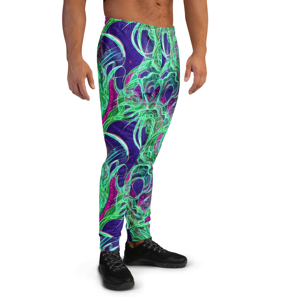 Emerald Starflow on Men's Joggers — Right