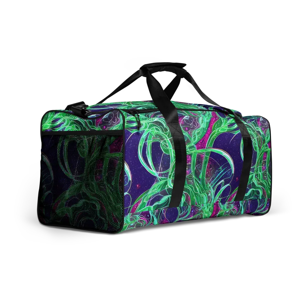 Emerald Starflow on Duffle Bag — Right Front