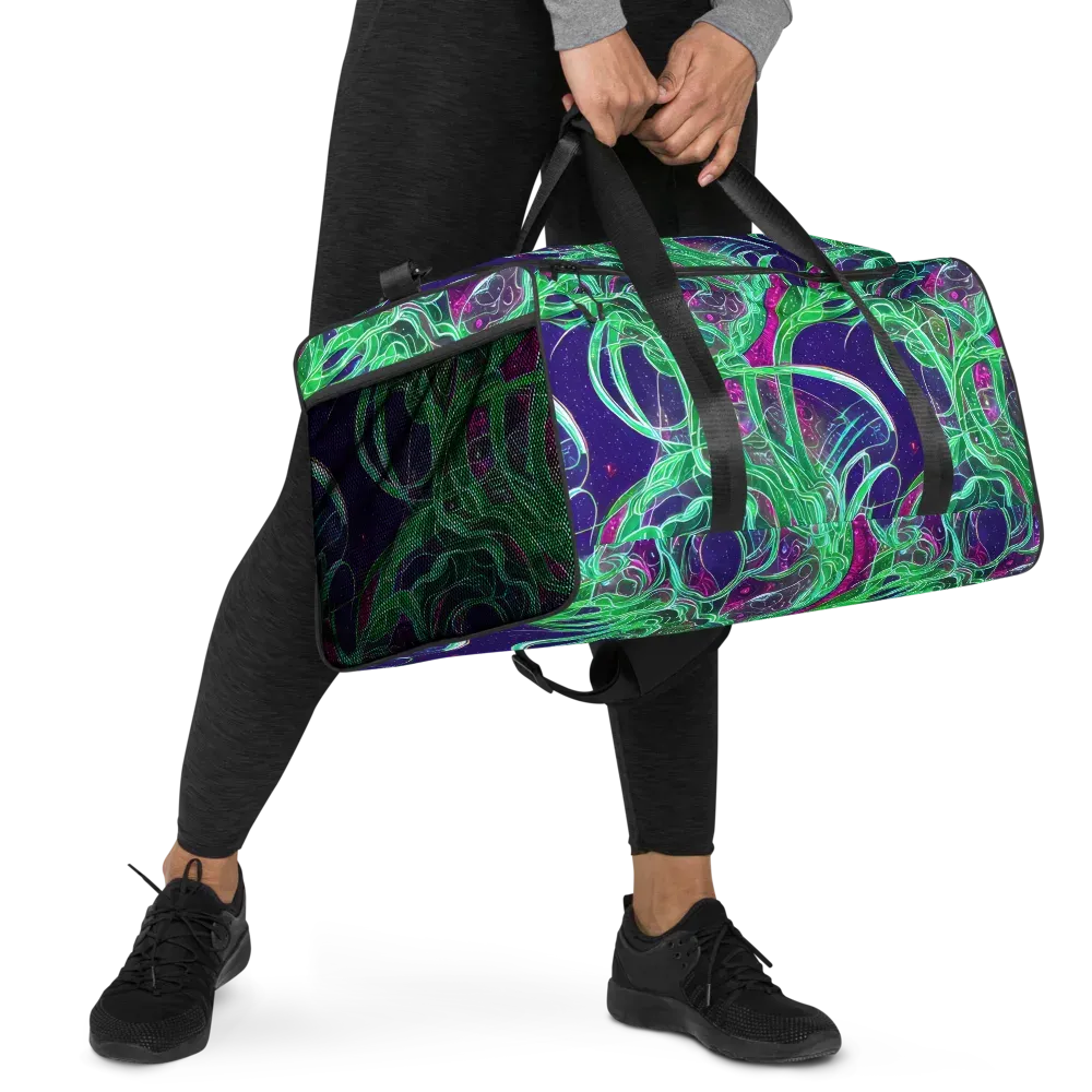 Emerald Starflow on Duffle Bag — Right Front