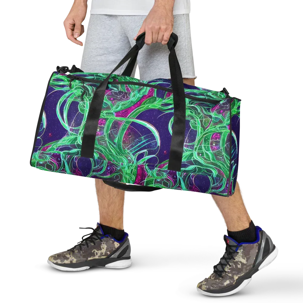 Emerald Starflow on Duffle Bag — Front