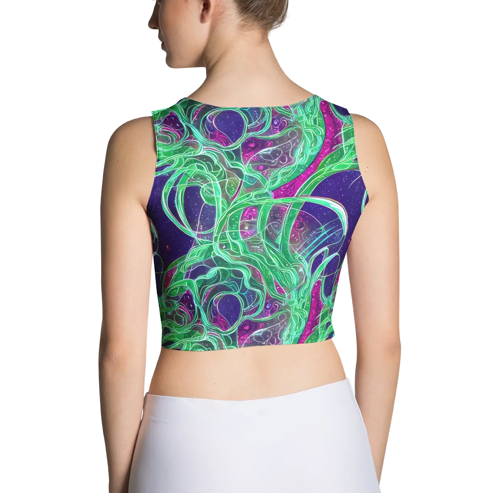 Emerald Starflow on Crop Top — Back