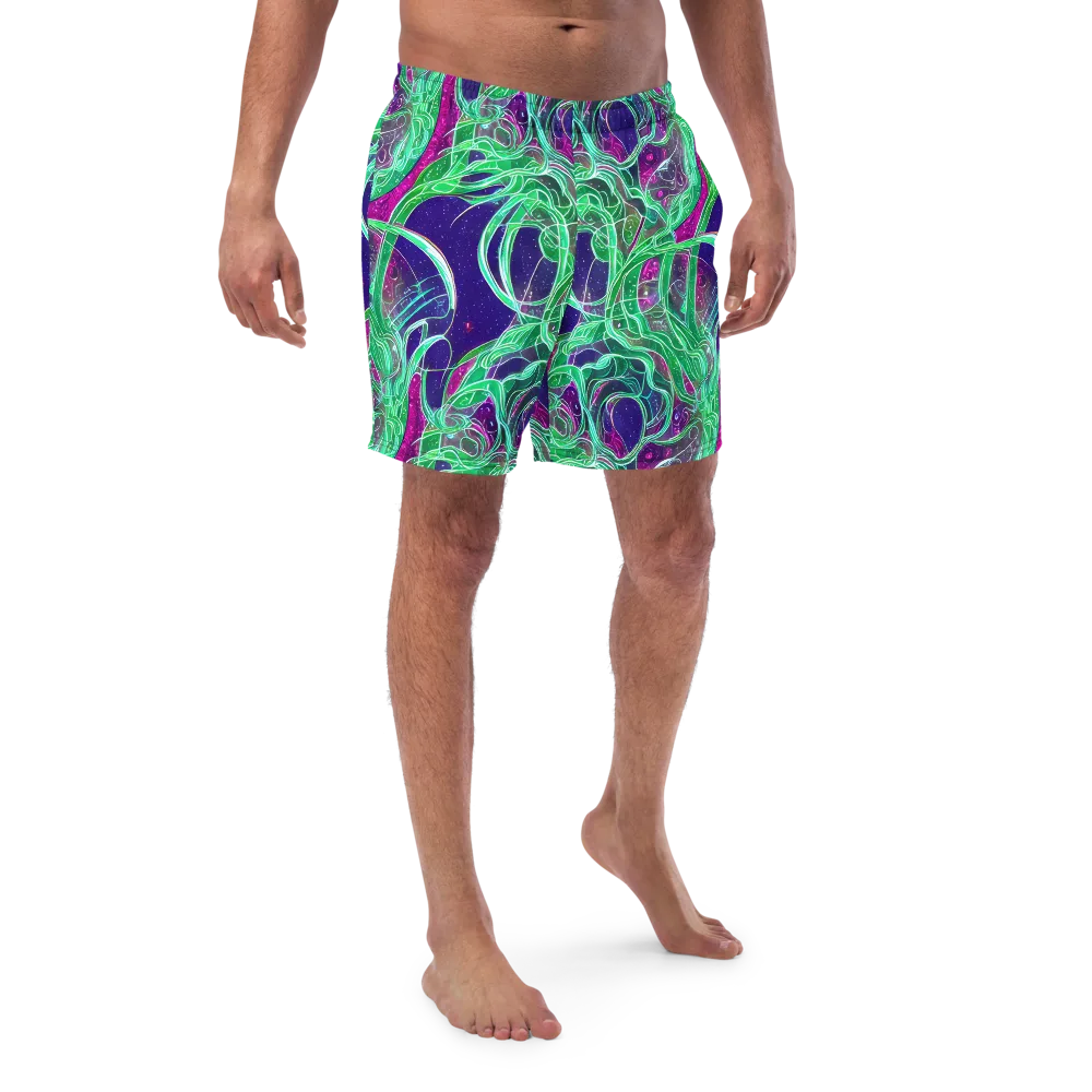Emerald Starflow on Swim Trunks — Front