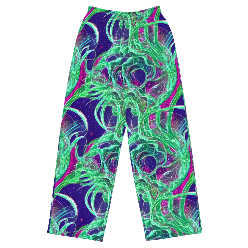 Emerald Starflow on Wide-Leg Pants — Front