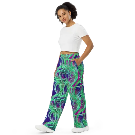 Emerald Starflow on a Wide-Leg Pants