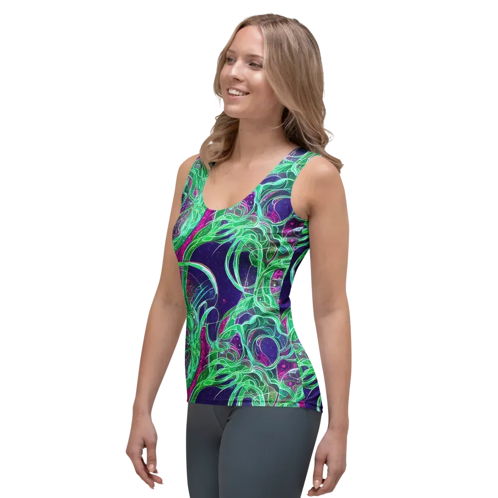 Emerald Starflow on Women's Tank Top — Left Front