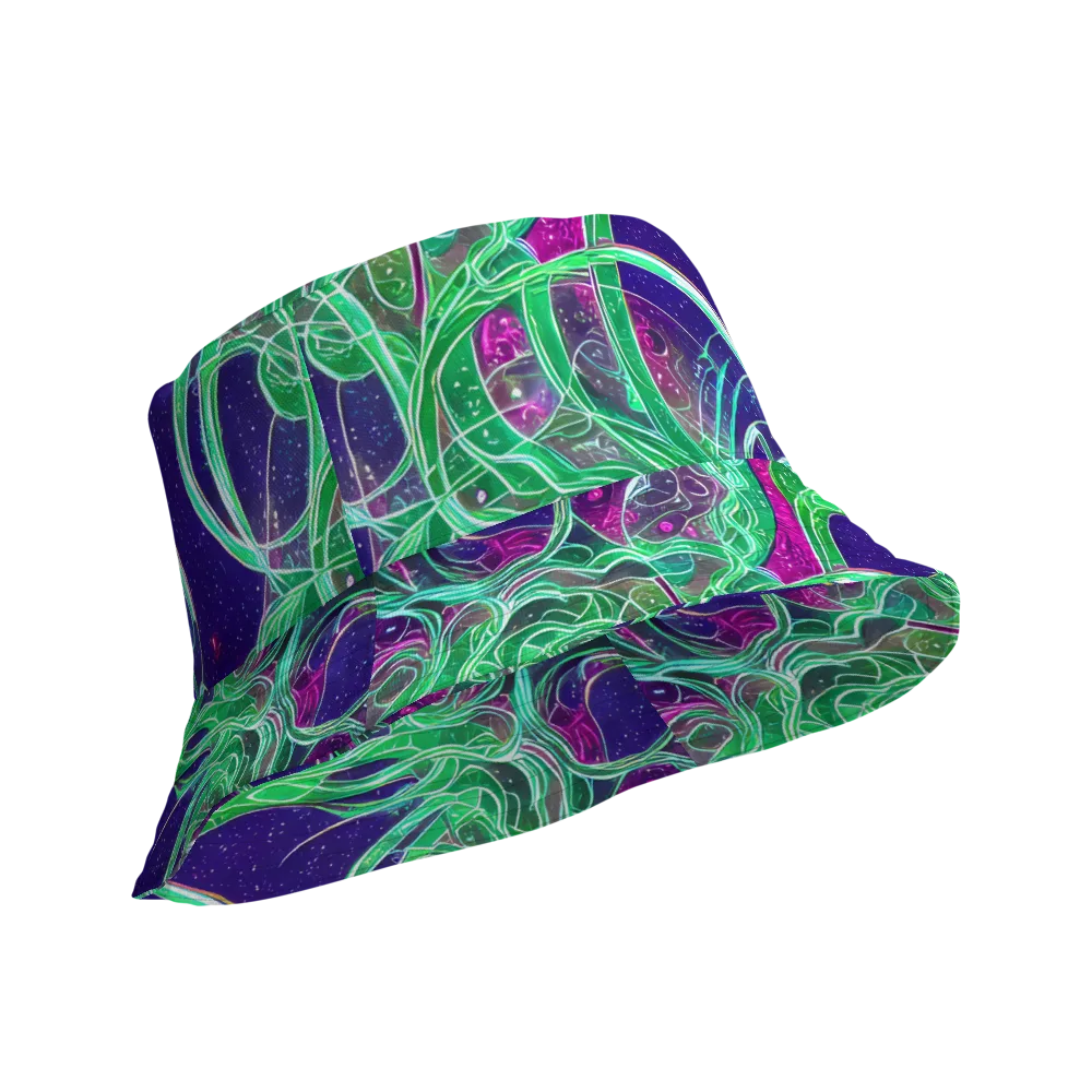 Emerald Starflow on Reversible Bucket Hat — Product details Outside