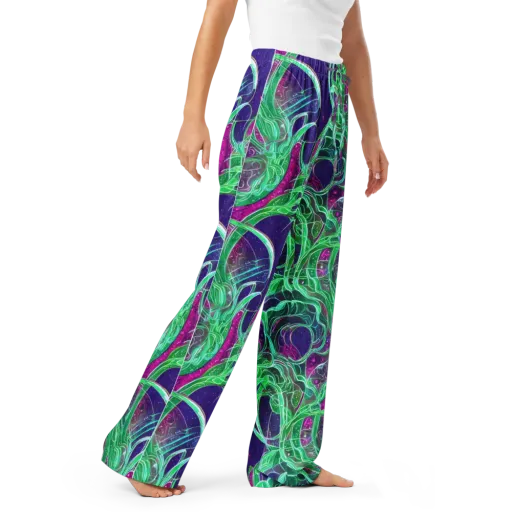 Emerald Starflow on a Women's Pajama Pants