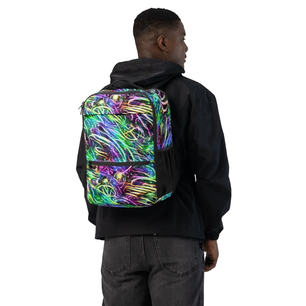 Nightglow Waves on Utility Backpack — Back