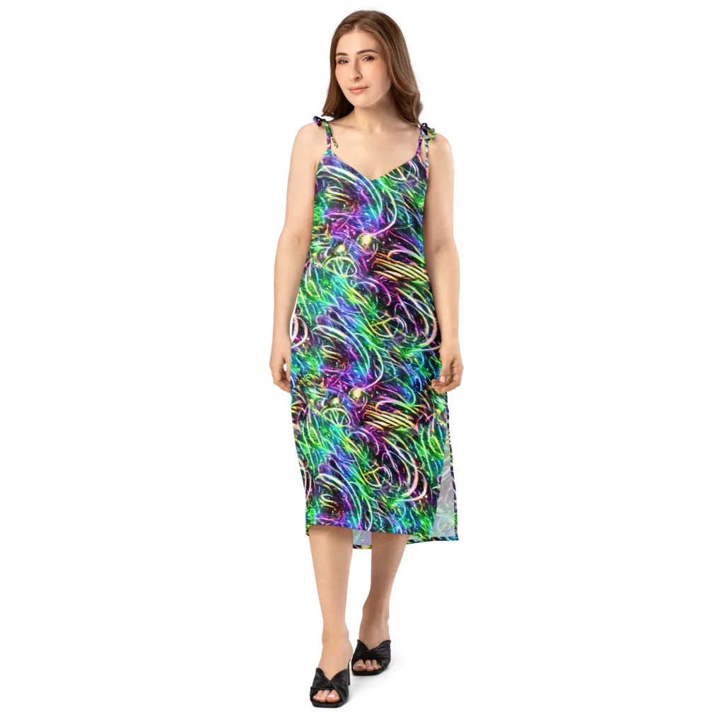 Nightglow Waves on Slip Dress — Front