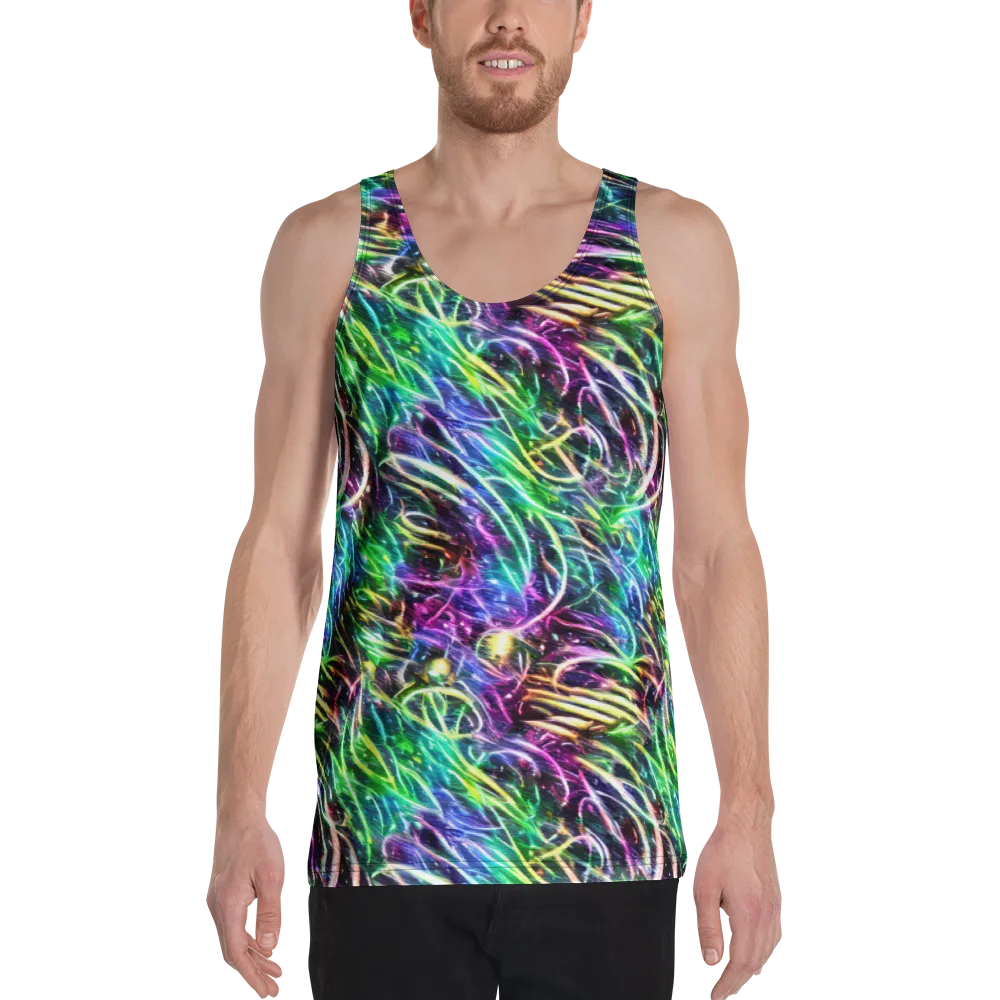 Nightglow Waves on Men's Tank Top — Front