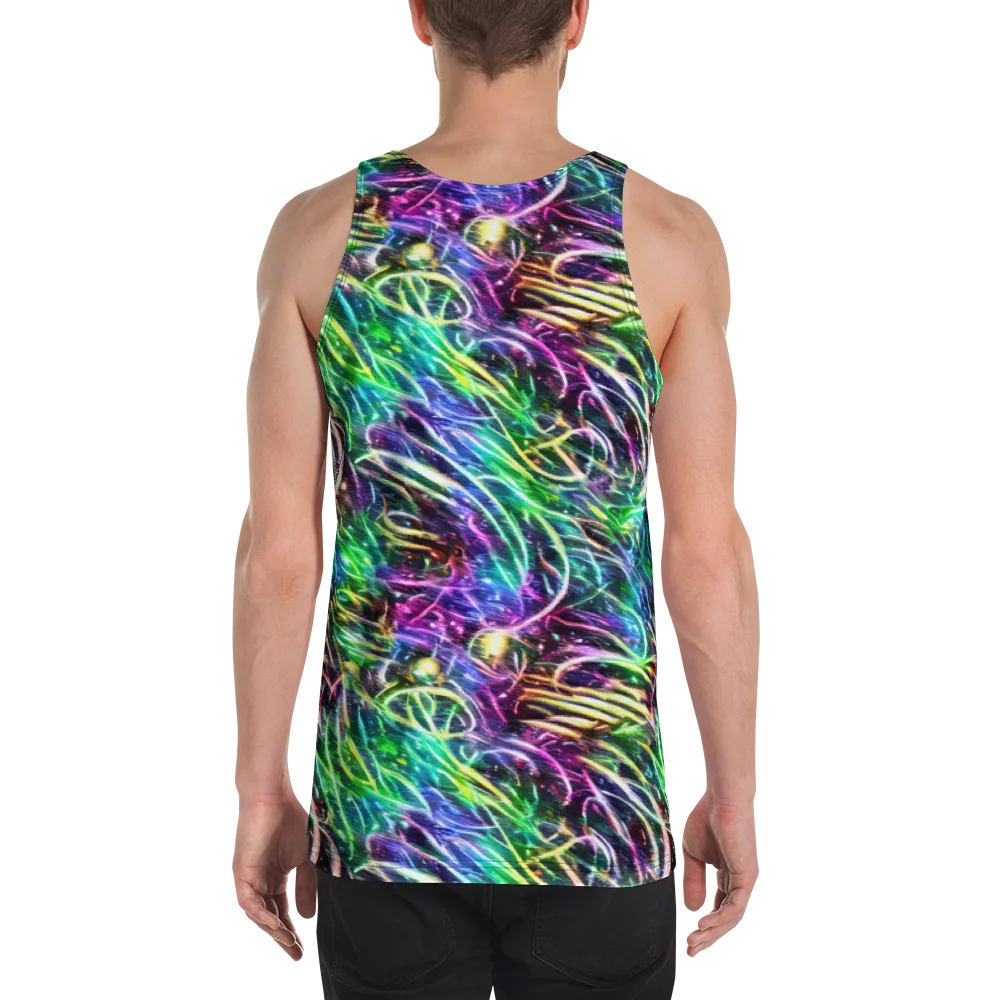 Nightglow Waves on Men's Tank Top — Back