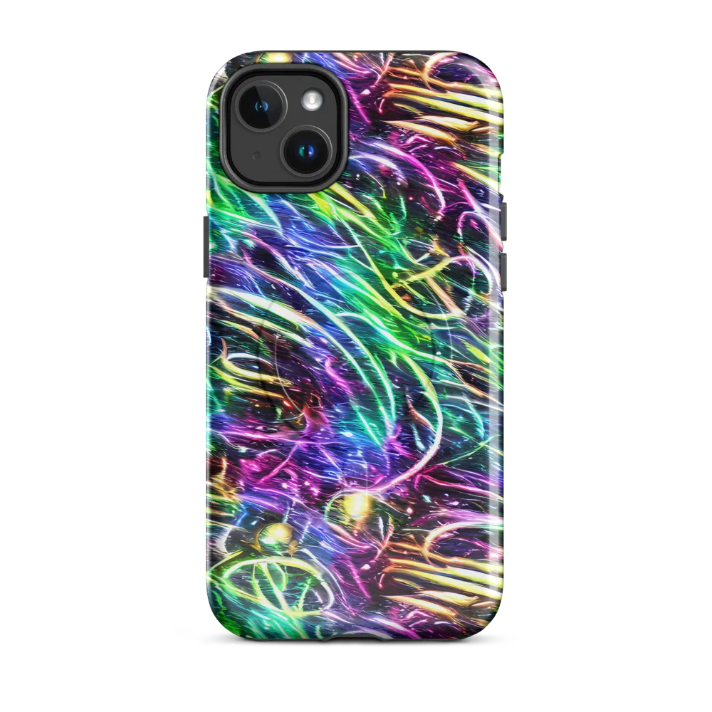 Nightglow Waves on MagSafe Tough Case for iPhone® — Front