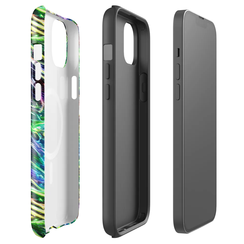 Nightglow Waves on MagSafe Tough Case for iPhone® — Front
