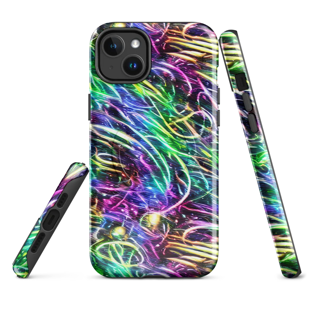 Nightglow Waves on MagSafe Tough Case for iPhone® — Front