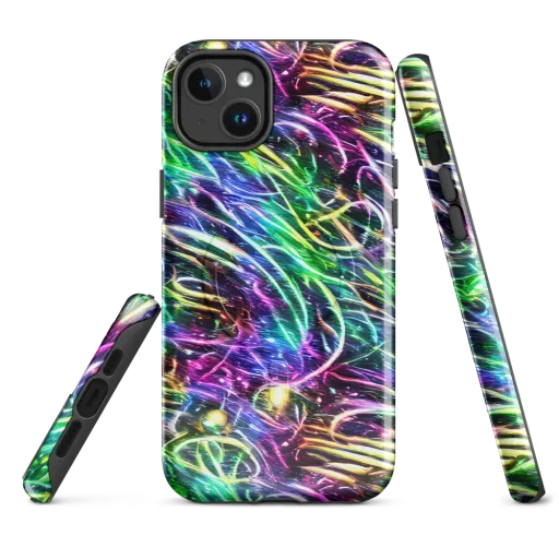 Nightglow Waves on a MagSafe Tough Case for iPhone®