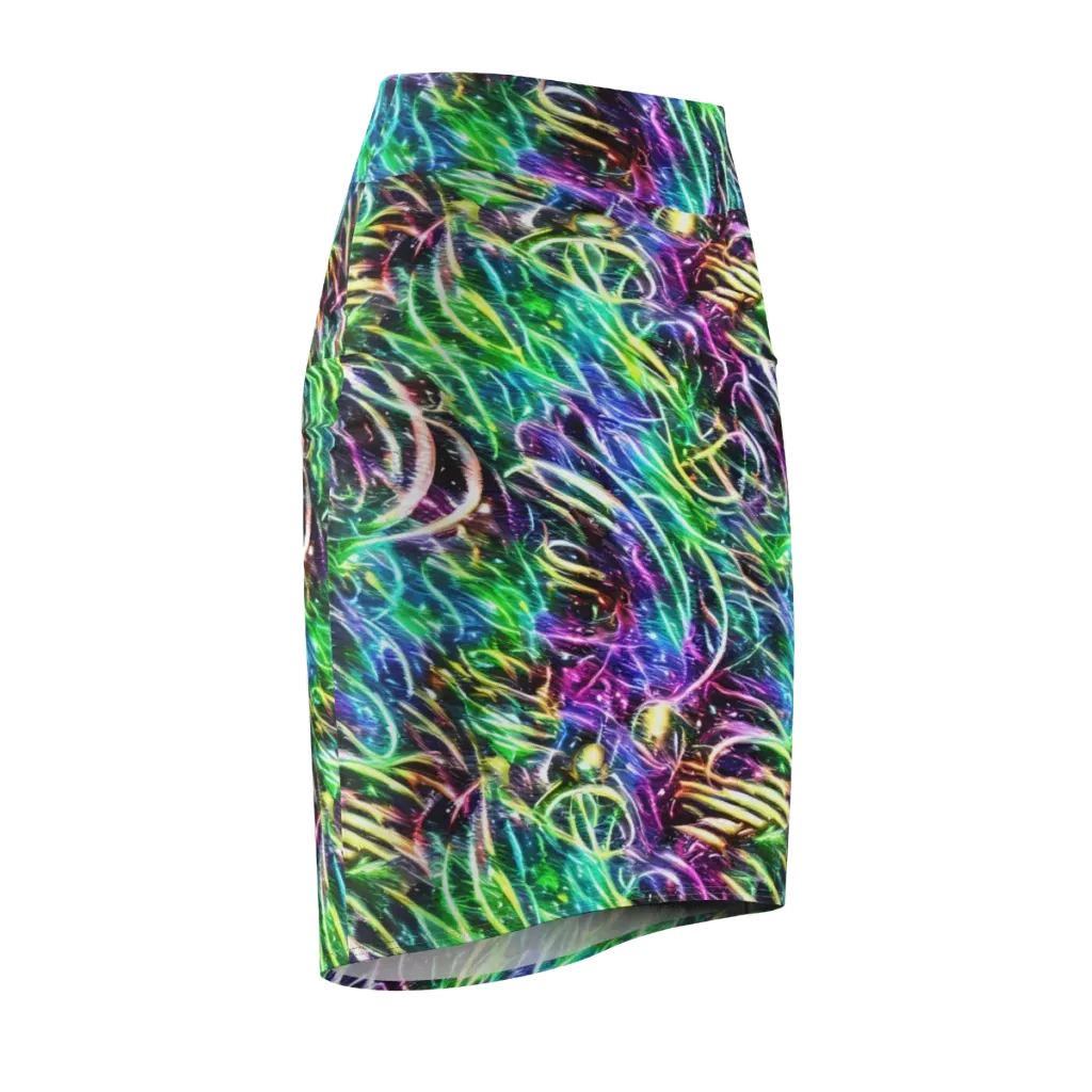 Nightglow Waves on Pencil Skirt — Front Side