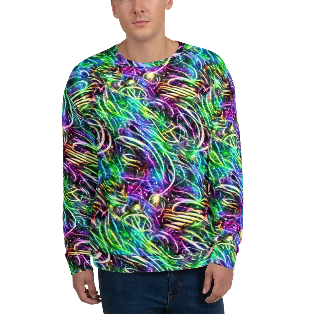 Nightglow Waves on Sweatshirt — Front