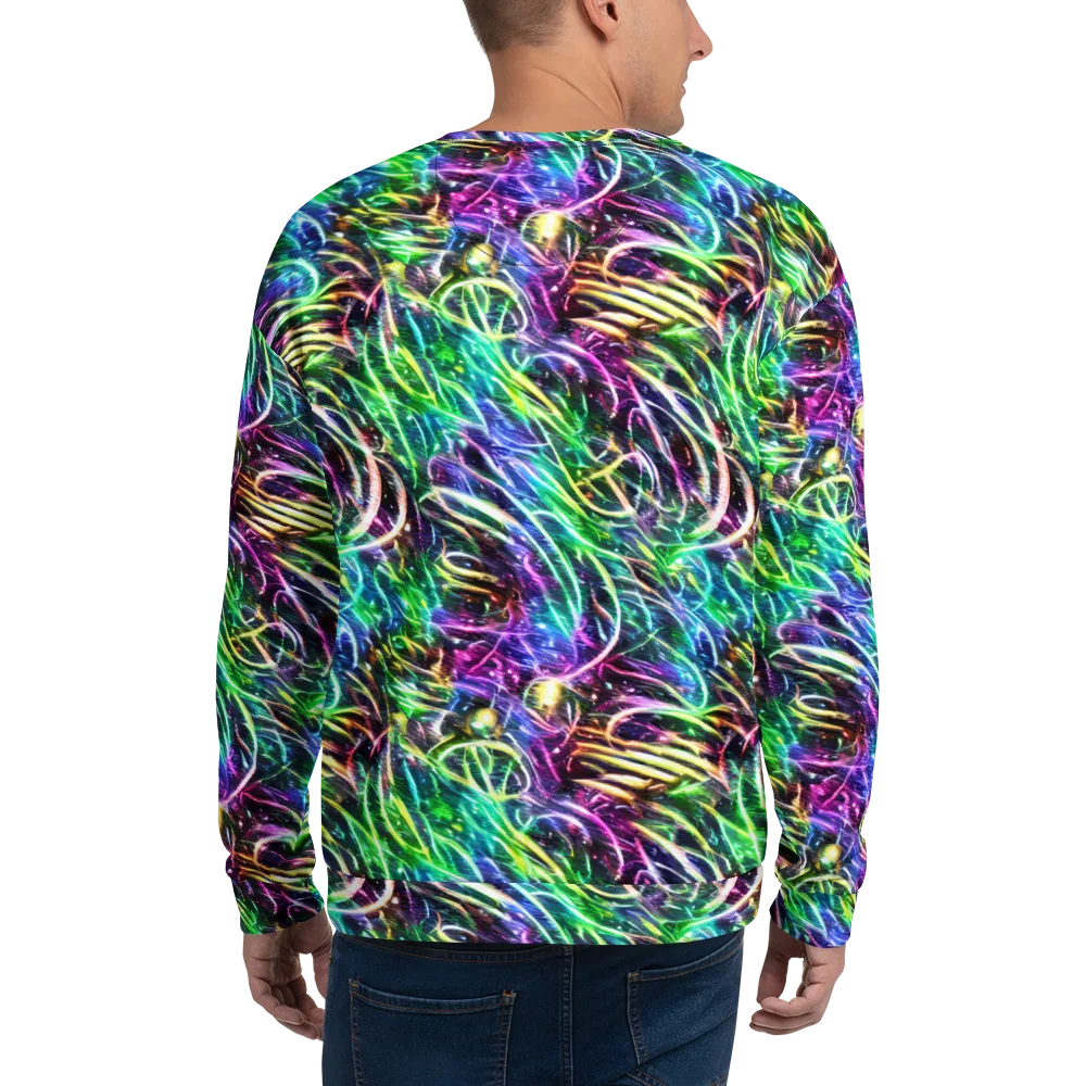 Nightglow Waves on Sweatshirt — Back