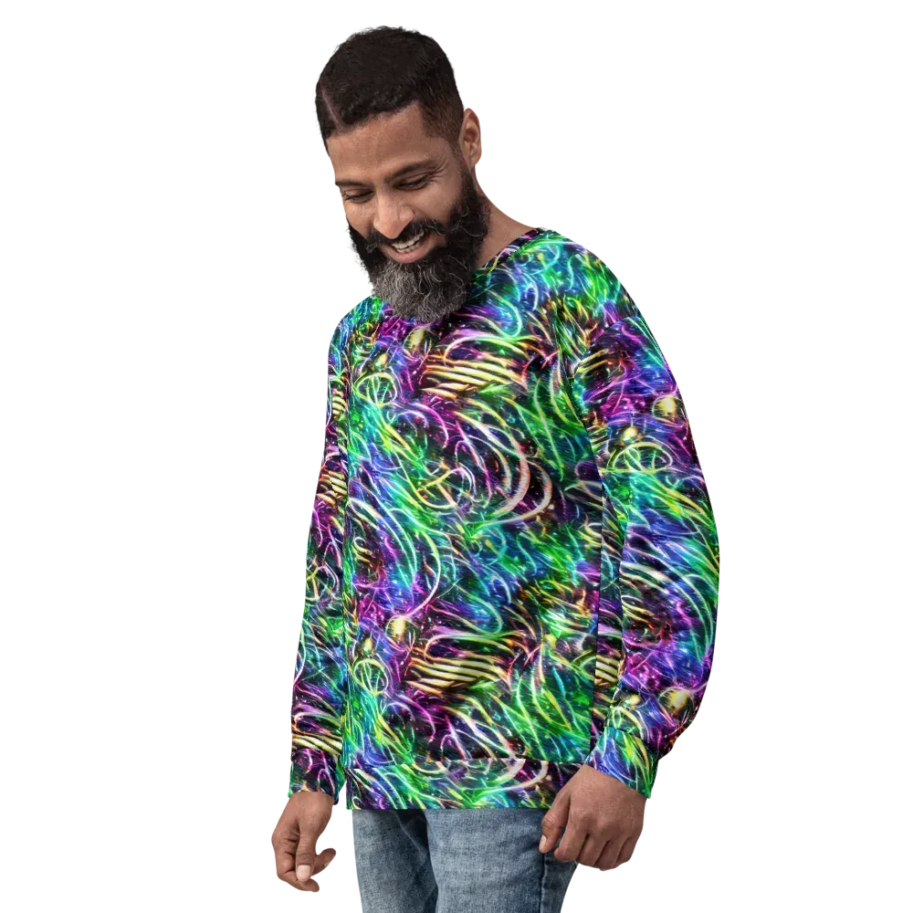 Nightglow Waves on Sweatshirt — Left Front