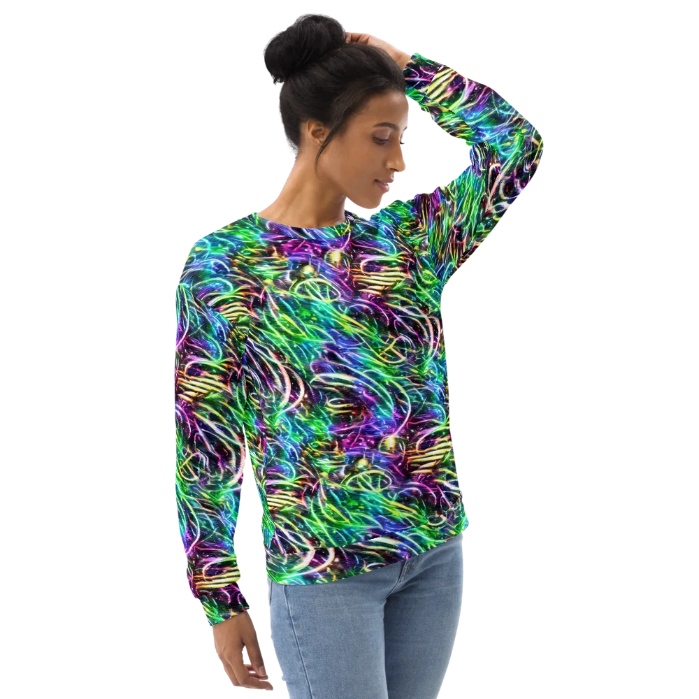 Nightglow Waves on Sweatshirt — Right Front