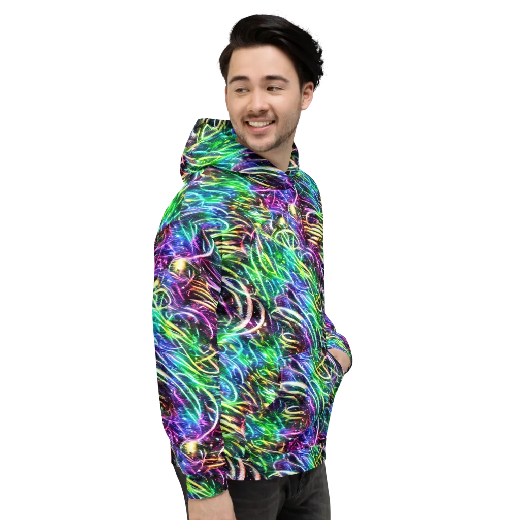 Nightglow Waves on Hoodie — Right