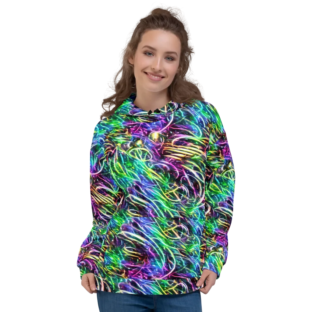 Nightglow Waves on Hoodie — Front