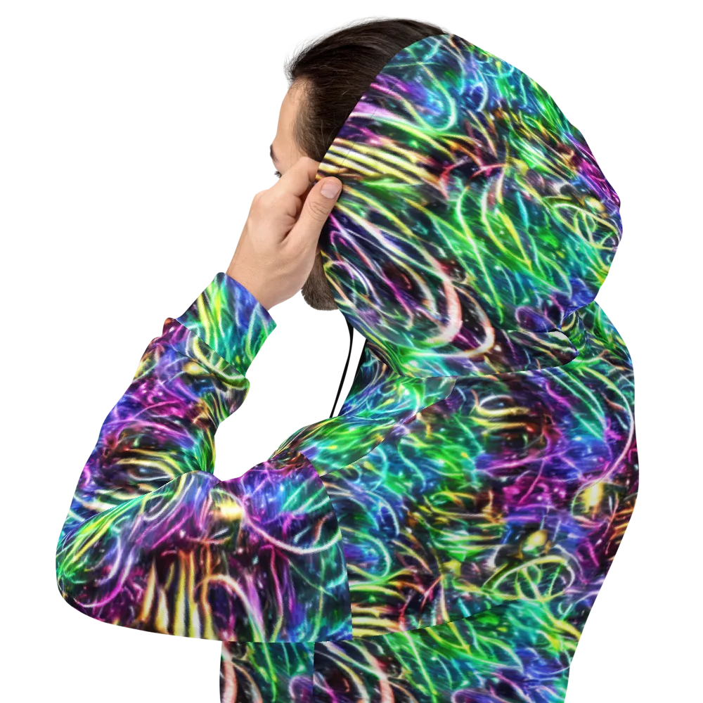 Nightglow Waves on Hoodie — Back